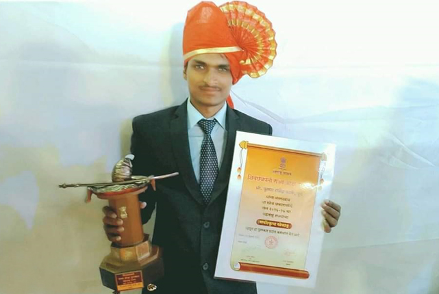 Krushna Kale Shiv Chhatrapati Award Winner in Malkhamb